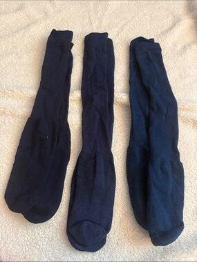 Soccer  Navy Crew Socks - Pack of 3
